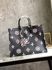 LV Onthego Black and White Monogram 41x34x19cm - 1