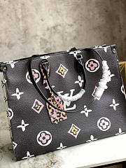 LV Onthego Black and White Monogram 41x34x19cm - 3