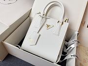 Prada Black Saffiano Handbag With Logo White 17x19x6cm - 1