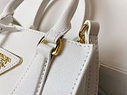 Prada Black Saffiano Handbag With Logo White 17x19x6cm - 4