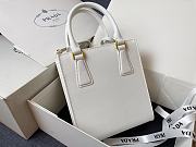 Prada Black Saffiano Handbag With Logo White 17x19x6cm - 3