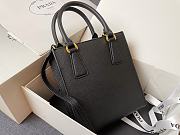 Prada Black Saffiano Handbag With Logo Black 17x19x6cm - 3