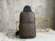 Louis Vuitton Avenue Sling Bag Monogram Macassar 20x31x10cm - 1