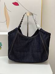 Chanel Blue Denim Coco Cabas Tote 46x22x6cm - 4