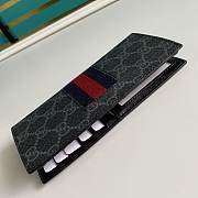 Gucci Web Vertical Supreme Black Wallet 17.5x9x2cm - 6