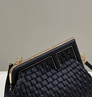 Fendi First Small Black Bag 26x18x9.5cm - 6