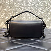 Valentino Small Shoulder Bag With Jewel Logo Black 20x11x5cm - 4
