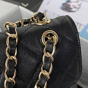 Chanel 22S Caviar Backpack Black 25.5x16.5x15.5cm - 3