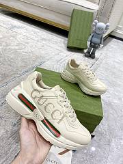 Gucci Rhyton leather Gucci Logo sneaker White 528892  - 6