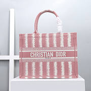 Dior Medium Book Tote Pink 36.5x28x17.5cm - 1