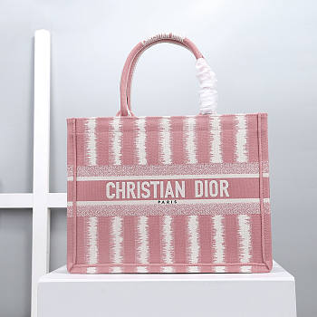 Dior Medium Book Tote Pink 36.5x28x17.5cm