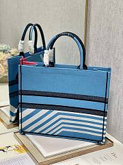 Dior Large Book Tote Blue And Pink 41.5x35x18cm - 5