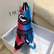 Dior Book Tote Blue and Pink 36.5cm - 6