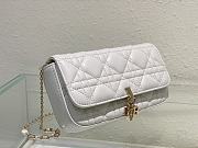 Dior Lady Phone Pouch White 18.5x10x4cm - 6