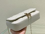 Dior Lady Phone Pouch White 18.5x10x4cm - 5