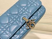 Dior Lady Phone Pouch Blue 18.5x10x4cm - 2