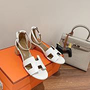 Hermes Sandal White - 3