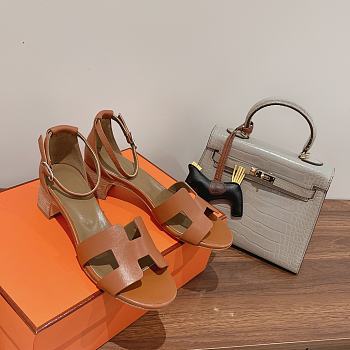 Hermes Sandal Brown