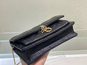 Dior Lady Chain Pouch Black 19.5x12.5x5cm - 4