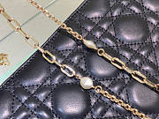 Dior Lady Chain Pouch Black 19.5x12.5x5cm - 2