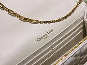 Dior Lady Chain Pouch White 19.5x12.5x5cm - 2