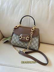 Gucci Horsebit 1955 Top Handle Light Brown 22x16x10.5cm - 1