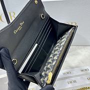 Dior Saddle Wallet With Chain 19x10.5x3.5cm - 3