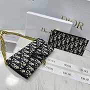 Dior Saddle Wallet With Chain 19x10.5x3.5cm - 4