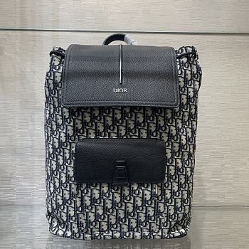 Dior Backpack Black And Beige 31x38x11cm