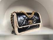 Chanel 19 Flap Bag Shearling Lambskin Black 26cm - 4