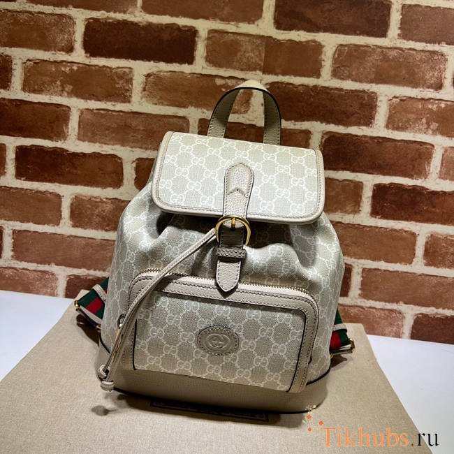 Gucci Backpack With Interlocking G 26.5x30x13cm - 1