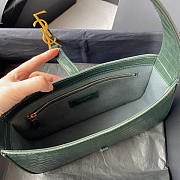 YSL LE 5 À 7 Hobo Crocodile Green Bag 23x16x6.5cm - 4