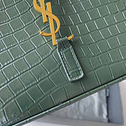 YSL LE 5 À 7 Hobo Crocodile Green Bag 23x16x6.5cm - 2