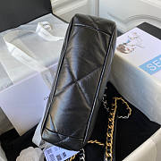 Chanel 19 Flap Bag 26cm Black Silver Hardware - 6