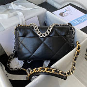 Chanel 19 Flap Bag 26cm Black Silver Hardware - 5