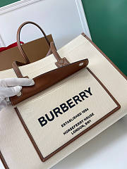 Burberry Medium Freya Tote Brown 40x16x30cm - 3