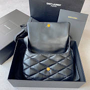 YSL Le 57 Hobo Black Shoulder Bag 24x18x5.5cm - 2