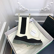 Bottega Veneta Tire White Boots - 6