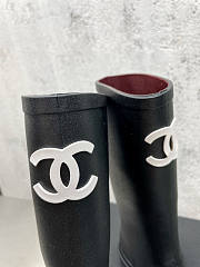 Chanel Rain Black Boots - 3