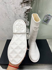 Chanel Rain White Boots - 5