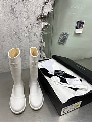 Chanel Rain White Boots - 3