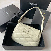 YSL Le 57 Hobo White Shoulder Bag 24x18x5.5cm - 2