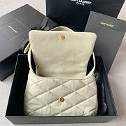 YSL Le 57 Hobo White Shoulder Bag 24x18x5.5cm - 3