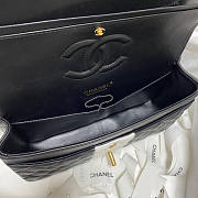 Chanel Flap Bag Lambskin Gold HW Black and White 25.5x15.5x6.5cm - 4