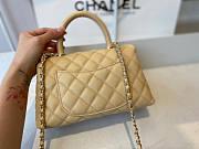 Chanel Coco Handle Cavier Beige Gold HW 24x14x10cm - 6