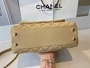 Chanel Coco Handle Cavier Beige Gold HW 24x14x10cm - 4