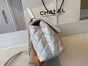 Chanel Coco Handle 92990 Calf Skin White Size 23 cm - 6