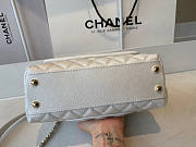 Chanel Coco Handle 92990 Calf Skin White Size 23 cm - 2