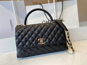 Chanel Coco Handle Black Cavier Gold Hardware 29x12x12cm - 1