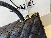 Chanel Coco Handle Black Cavier Gold Hardware 29x12x12cm - 3